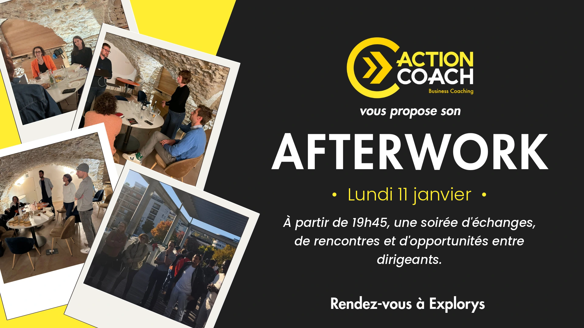Afterwork ActionCOACH 11 janvier 2027 à Explorys, Lyon