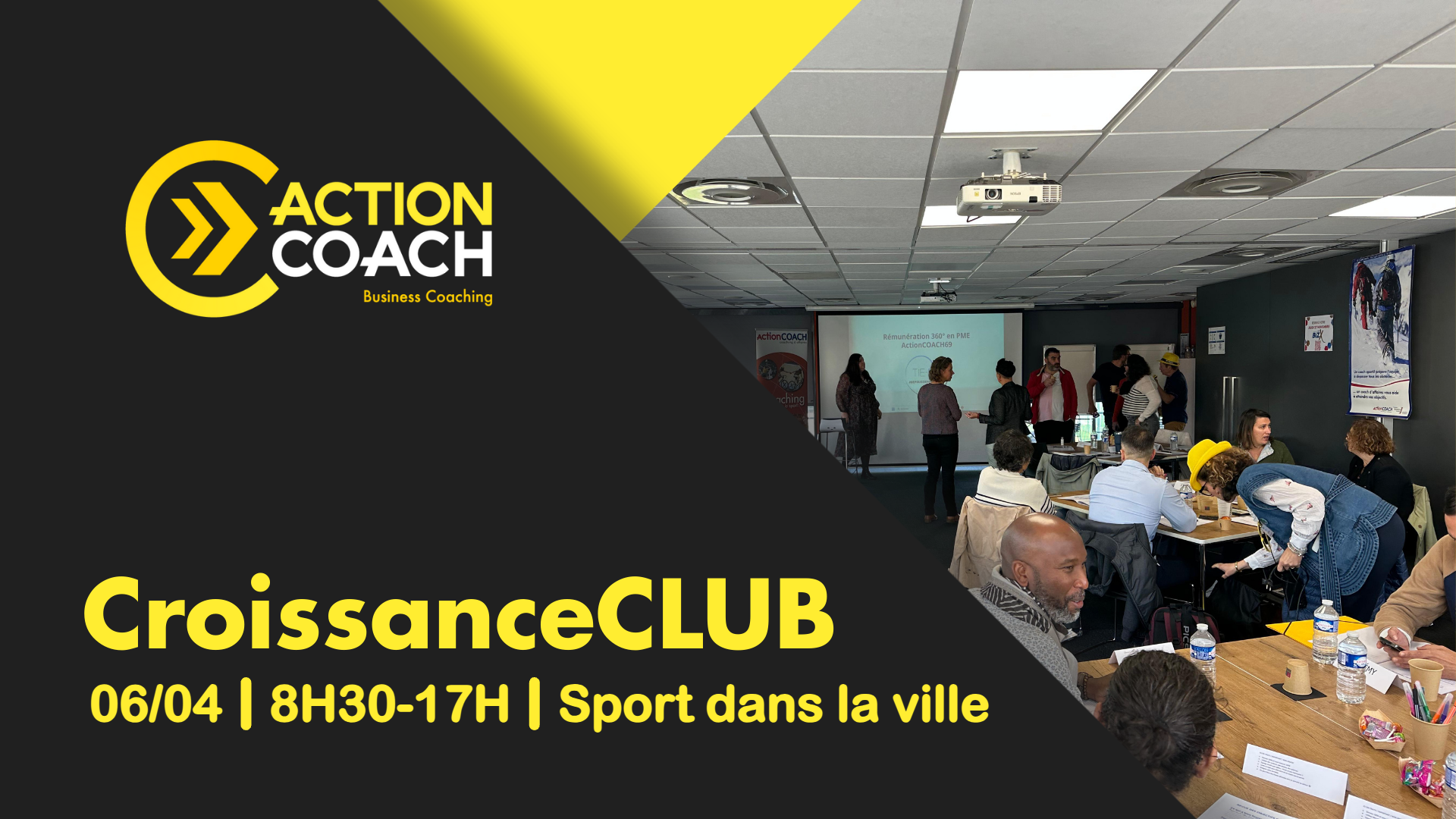 CroissanceCLUB du 6 avril 2027 à Lyon, de 8h30 à 17h, chez Sport dans la ville